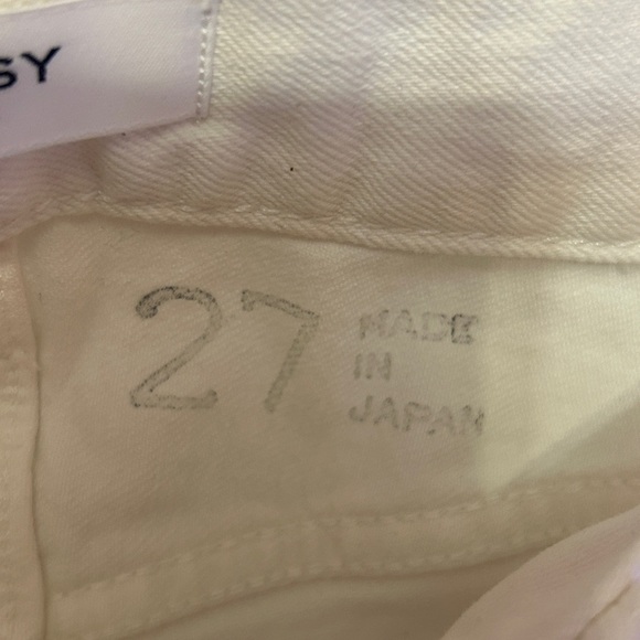 MOUSSY VINTAGE
Kelley Distressed Tapered Crop Jeans In White Size 27 - Picture 6 of 12